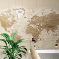 SELF ADHESIVE WALLPAPER BEAUTIFUL VINTAGE WORLD MAP - SELF-ADHESIVE WALLPAPERS - WALLPAPERS