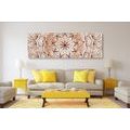 WANDBILD ABSTRAKTES ETHNISCHES MANDALA - BILDER MIT FENG SHUI-MOTIVEN - BILDER