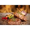 SELF ADHESIVE WALL MURAL GRILLED BEEF STEAK - SELF-ADHESIVE WALLPAPERS - WALLPAPERS