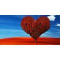 CANVAS PRINT BEAUTIFUL HEART-SHAPED TREE - PICTURES LOVE{% if product.category.pathNames[0] != product.category.name %} - PICTURES{% endif %}