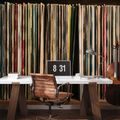 SELBSTKLEBENDE TAPETE VINYLPLATTEN IM RETRO-STIL - MUSIK FOTOTAPETEN - TAPETEN