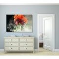 CANVAS PRINT ROSE WITH ABSTRACT ELEMENTS - PICTURES FLOWERS - PICTURES