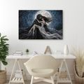 WANDBILD DUNKLE UMARMUNG IM MONDSCHEIN - HALLOWEEN- UND HORROR-BILDER - BILDER