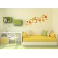 DECORATIVE WALL STICKERS ORANGE SQUARES - STICKERS{% if product.category.pathNames[0] != product.category.name %} - STICKERS{% endif %}