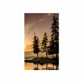 POSTER MIT PASSEPARTOUT BERGSEE - NATUR - POSTER