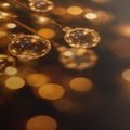 CANVASTAVLA GLITTRANDE JULKULOR I VARM BOKEH - JUL- OCH VINTERTAVLOR - TAVLOR