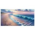 OBRAZ PASTELOVÁ PLÁŽ PŘI SVÍTÁNÍ - OBRAZY MOŘE A PLÁŽ - OBRAZY