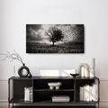 QUADRO SU TELA – ALBERO DELLA VITA IN PAESAGGIO OSCURO - QUADRI HALLOWEEN E HORROR - STAMPE E QUADRI