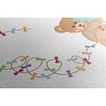 CANVAS PRINT TEDDY BEAR WITH A KITE - CHILDRENS PICTURES - PICTURES