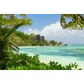 FOTOTAPETA NÁDHERNÁ PLÁŽ NA OSTROVĚ LA DIGUE - TAPETY PŘÍRODA - TAPETY