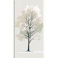 CANVAS PRINT TREE IN A MINIMALIST DESIGN - PICTURES OF TREES AND LEAVES - PICTURES