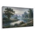 OBRAZ ŘEKA V OPARU - OBRAZY PŘÍRODY A KRAJINY - OBRAZY