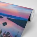 WALL MURAL LAKE AT SUNSET - WALLPAPERS NATURE - WALLPAPERS