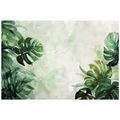 TAPETE AQUARELL-MONSTERA - TAPETEN BLÄTTER - TAPETEN