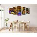 5-PIECE CANVAS PRINT FULL OF ABSTRACT ART - ABSTRACT PICTURES - PICTURES