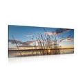 CANVAS PRINT CALM RIVER NEAR THE VILLAGE - PICTURES OF NATURE AND LANDSCAPE{% if product.category.pathNames[0] != product.category.name %} - PICTURES{% endif %}
