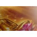 WANDBILD GOLDENER BUDDHA - BILDER MIT FENG SHUI-MOTIVEN - BILDER