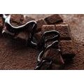 WALL MURAL DELICIOUS PIECES OF CHOCOLATE - WALLPAPERS FOOD AND DRINKS - WALLPAPERS