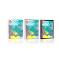 POSTER ABSTRACTION IN PASTEL COLORS - ABSTRACT AND PATTERNED - POSTERS