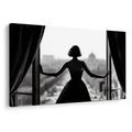 OBRAZ SILUETA ŽENY U OKNA - OBRAZY ŽENY - OBRAZY