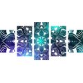 5-PIECE CANVAS PRINT MODERN MANDALA WITH AN ORIENTAL PATTERN - PICTURES FENG SHUI - PICTURES