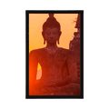 POSTER BUDDHA STATUE AMIDST STONES - FENG SHUI - POSTERS