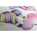 CANVAS PRINT BALLOONS IN THE WIND - CHILDRENS PICTURES - PICTURES