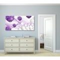 CANVAS PRINT FLOWERS WITH ABSTRACT ELEMENTS - ABSTRACT PICTURES - PICTURES