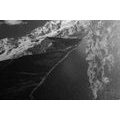 TABLEAU SUR TOILE – PARC NATIONAL DE PATAGONIE EN ARGENTINE EN NOIR ET BLANC - TABLEAUX EN NOIR ET BLANC - TABLEAUX