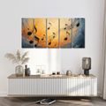 5-TEILIGES WANDBILD MUSIKALISCHE HARMONIE IN FARBEN - MUSIKBILDER - BILDER