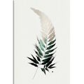 CANVAS PRINT MINIMALIST FERN LEAF - PICTURES OF TREES AND LEAVES - PICTURES