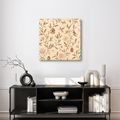 TABLEAU SUR TOILE – OISEAUX PASTEL ET PIVOINES - TABLEAUX DE FLEURS - TABLEAUX