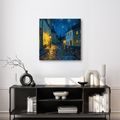OBRAZ ZÁŘIVÁ LAMPY NOC - OBRAZY MĚSTA - OBRAZY