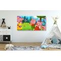 CANVAS PRINT THREE LITTLE PIGS - CHILDRENS PICTURES - PICTURES
