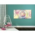 CANVAS PRINT MANDALA IN AN INTERESTING DESIGN - PICTURES FENG SHUI - PICTURES