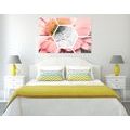 CANVAS PRINT GERBERA IN A HEXAGON - PICTURES FLOWERS - PICTURES