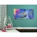 CANVAS PRINT DROP OF DEW ON AN ABSTRACT BACKGROUND - ABSTRACT PICTURES - PICTURES