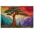 OBRAZ NÁDHERNÝ STROM ŽIVOTA V HORÁCH - OBRAZY STROMY ŽIVOTA - OBRAZY