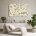 WANDBILD MUSIKINSTRUMENTE IN HARMONIE - MUSIKBILDER - BILDER
