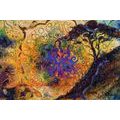 CANVAS PRINT TREE WITH AN ORIENTAL BACKGROUND - PICTURES FENG SHUI - PICTURES