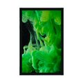 POSTER GREEN FLOWING COLORS - ABSTRACT AND PATTERNED - POSTERS