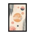 POSTER CERCURI ELEGANTE PEACH FUZZ - FORME ABSTRACTE - POSTERE