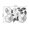 DECORATIVE WALL STICKERS ELEGANT BLACK & WHITE FLOWERS - STICKERS{% if product.category.pathNames[0] != product.category.name %} - STICKERS{% endif %}