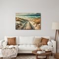 TABLEAU SUR TOILE – DUNES DE SABLE ET HORIZON MARIN - TABLEAUX - 🔥 VENTE TOTALE