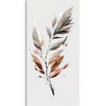 CANVAS PRINT LEAF IN MOTION WITH A TOUCH OF MINIMALISM - PICTURES OF TREES AND LEAVES - PICTURES