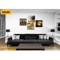 CANVAS PRINT SET MYSTERIOUS CITIES - SET OF PICTURES - PICTURES