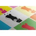 CANVAS PRINT POP ART WOMAN'S CHARM - POP ART PICTURES - PICTURES