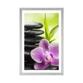 POSTER WITH MOUNT MEDITATIVE ZEN COMPOSITION - FENG SHUI - POSTERS