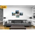 CANVAS PRINT SET CHARMING MOUNTAIN LANDSCAPES - SET OF PICTURES - PICTURES