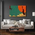 WANDBILD BASKETBALLSPRUNG UNTER DER SONNE - POP-ART-BILDER - BILDER